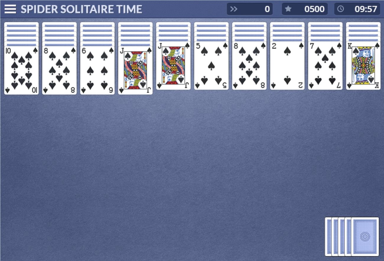 Spider Solitaire Time